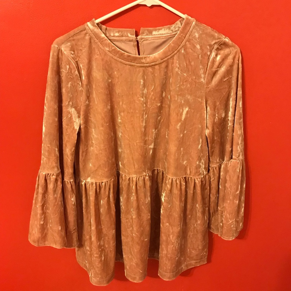 Velvet blush top